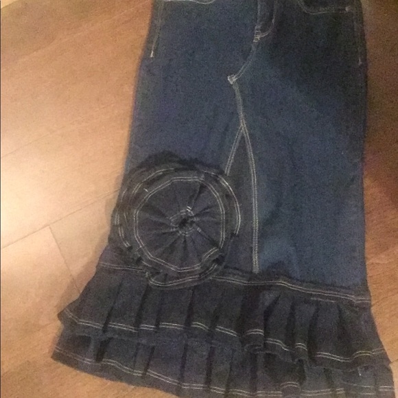 Upcycled jean skirts . Prices firm on these ! - Picture 4 of 8